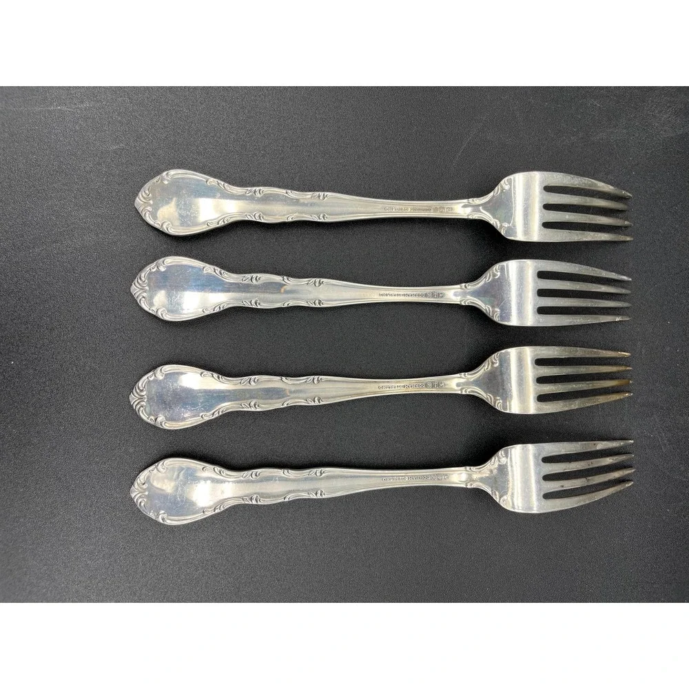 Andante Sterling Silver Dinner Fork Set 4 Pieces By Gorham Silver